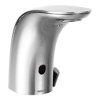 Chrome one-handle sensor-operated lavatory faucet