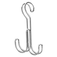 iDesign 0.7 in. L Silver Steel Closet Rod Hook