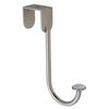 National Hardware Satin Nickel Silver Ceramic/Zinc Over the Door Hook 35 lb. cap. 1 pk