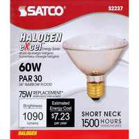 Satco 60 W PAR30 Floodlight Halogen Bulb 1,090 lm Warm White 1 pk