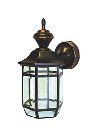 Heath Zenith Bronze Motion-Sensing Incandescent Wall Lantern