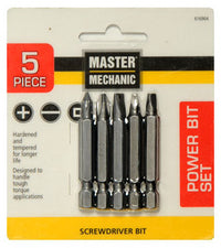 5-Pc. Power Screwdriver Bit Set (Pack of 6)