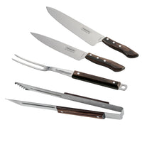 BBQ Bundle:  2 Chef's Knives, 1 Grill Tong & 1 Grill Fork