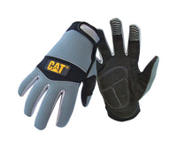 CAT Men's Indoor/Outdoor Padded Mechanic's Glove Black/Gray XL 1 pair