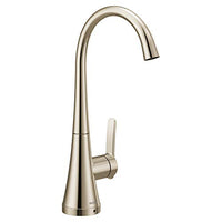 Polished nickel one-handle high arc single mount beverage faucet