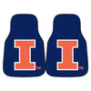 University of Illinois Carpet Car Mat Set - 2 Pieces