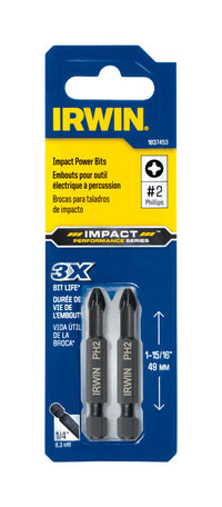 Irwin  Impact Ready Drill Bit  Steel  2 pc.