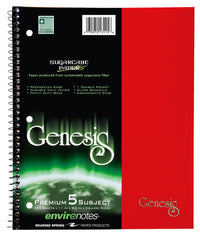 Roaring Spring Paper Company 13115 11 X 9 Genesis Five Subject Notebook