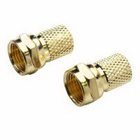 Twist-On Connector, RG59, Coaxial F, 2-Pk. (Pack of 6)