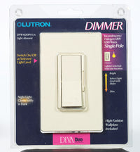 Lutron Diva Light Almond 600 W Slide Dimmer Switch 1 pk