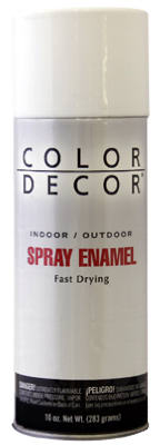 Spray Paint, Interior/Exterior, White Gloss, 10-oz. Aerosol