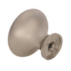 Amerock  Anniversary  Round  Cabinet Knob  1-3/16 in. Dia. 1 in. Sterling Nickel  1 pk