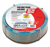 Grip Rite GRPU14100C 1/4" x 100'  Blue Polyurethane Air Hose with Couplers