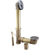 Keeney 1-1/2 in. D Chrome Brass Triplever Bath Drain