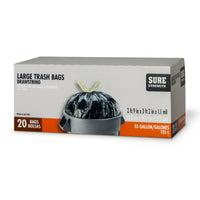 Sure Strength 33 gal Trash Bags Drawstring 20 pk