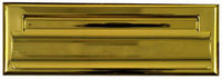 Mail Slot, Polished Brass, 1.5 x 7-In.