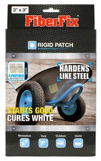 FiberFix  Rigid Patch  3 in. W x 3 in. L Tape  White