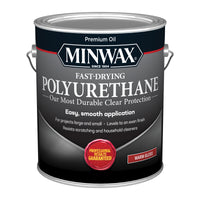 Minwax Fast-Drying Polyurethane Gloss Clear Oil-Based Fast-Drying Polyurethane 1 gal (Pack of 2)