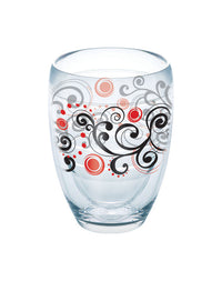 Tervis  9 oz. Berry Swirlwind  Wine Tumbler  Clear