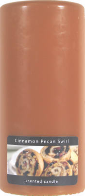 Candle lite 2846549 6" Cinnamon Pecan Scented Pillar Candle (Pack of 2)