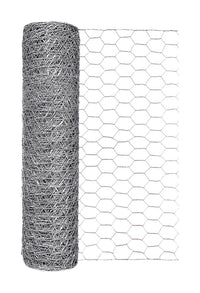 Garden Zone  18 in. H x 25 ft. L 20 Ga. Silver  Poultry Netting