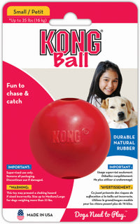 Kong 4"RED Ball Dog Toy