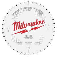 Milwaukee  6-1/2 in. Dia. x 5/8 in.  Fine Finish  Carbide Tipped Steel  Circular Saw Blade  40 teeth