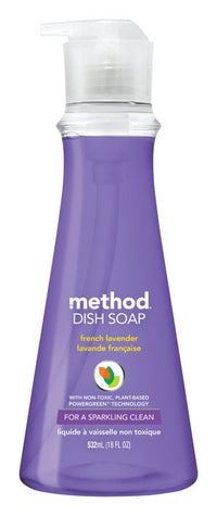 Method French Lavender Scent Liquid Dish Soap 18 oz (Pack of 6)