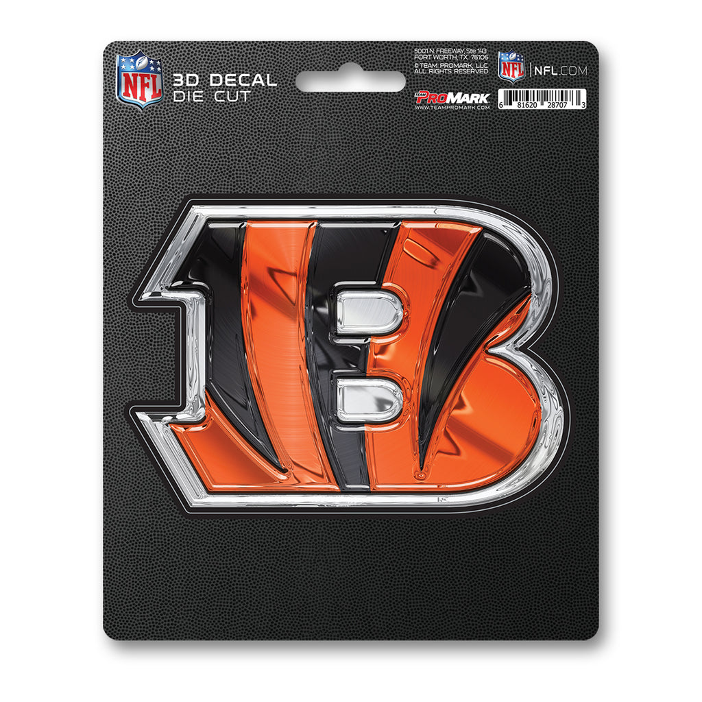 Logo Cincinnati Bengals 3-Pack Fan Decal