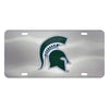 Michigan State University 3D Stainless Steel License Plate