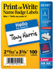 Avery 05141 Name Badge Labels 100 Count (Pack of 6)