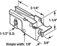 Prime-Line 1-1/2 in.   D X 5/16 in.   L Plastic/Steel Roller Assembly 1 pk