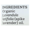 Aura Cacia - Organic Essential Oil - Lavender Spike - .25 oz