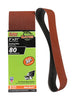 Gator 21 in. L X 3 in. W Aluminum Oxide Sanding Belt 80 Grit Medium 5 pc