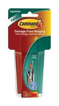 Command Caddy Wood Clear Small (Pack of 2)