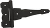 National Hardware 6 in. L Black Steel Ornamental T Hinge 1 pk