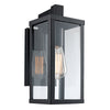 Bel Air Lighting Oxford Black Switch Incandescent Wall Lantern