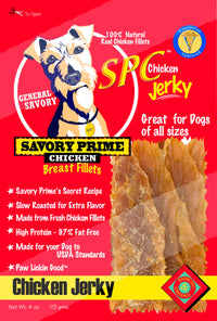 Savory Prime 30004 4 Oz Chicken Jerky For Dogs