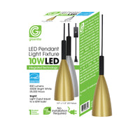 Greenlite Plug & Play Metallic Swag Light