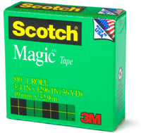 Magic Transparent Tape, 1/2-In. x 36-Yds.