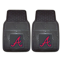 MLB - Atlanta Braves Heavy Duty Car Mat Set - 2 Pieces