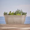 Lucca Window Box, Self-Watering, Pebble Stone Plastic, 18-In.