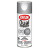 Krylon  Dual  Hammered  Silver  Paint + Primer Spray Paint  12 oz. (Pack of 6)