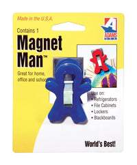 Adams 3.75 in. W x 1 in. L Assorted Plastic Magnet Man Clip (Pack of 24)