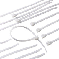 Cable Tie, Nylon, White, 4-In., 1000-Pk.