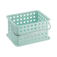 iDesign 9.25 in. L X 7 in. W X 5 in. H Blue Storage Basket