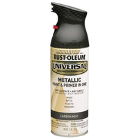 Rust-Oleum Universal Carbon Mist Metallic Oil Based Spray Paint 11 oz. (Pack of 6)