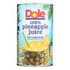 Dole 100% Pineapple Juice - Case of 12 - 46 FZ