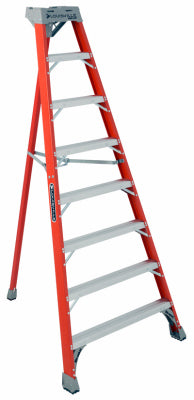 8-Ft. Tripod Step Ladder, Fiberglass, Type IA, 300-Lb. Duty Rating