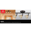 Globe  Oil Rubbed Bronze  Black  3 lights Track Light Kit